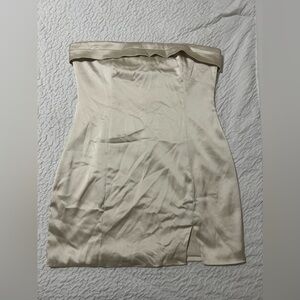 Alter’d State woman’s XXL cream/ champagne mini sleeveless satin dress